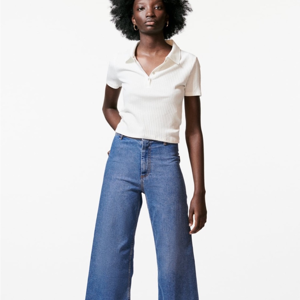 Zara Marine Straight Jean-BLUE